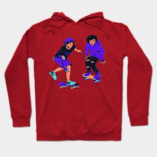 Sled skiing Hoodie